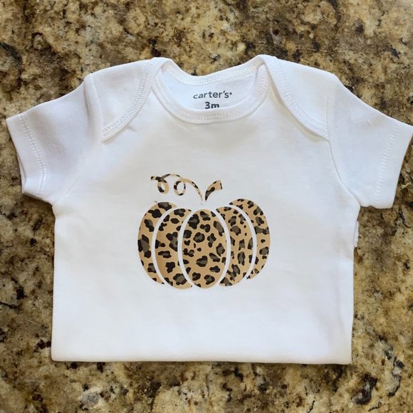 Leopard Pumpkin Onesie - Picture 2 of 2